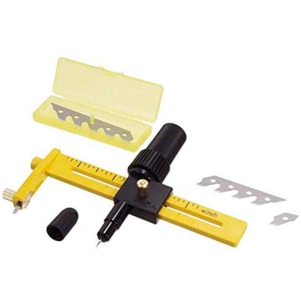 Olfa Cmp-1 Utility Compass Cutter With 5 Blades Dia1-15c Pack
