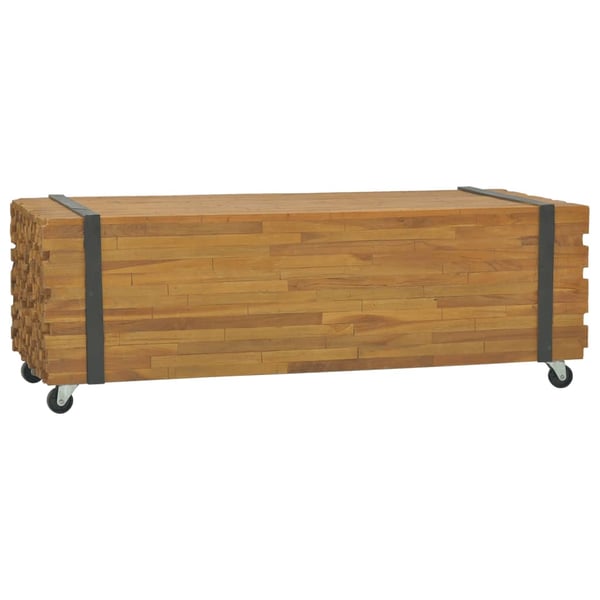 Vidaxl Coffee Table 110x45x38 Cm Solid Teak Wood
