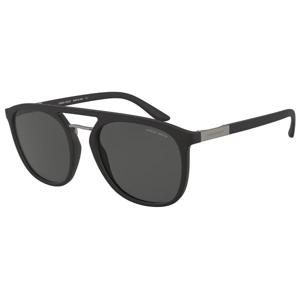 Giorgio Armani Black Plastic Men GI-8118-500187-53 Sunglasses