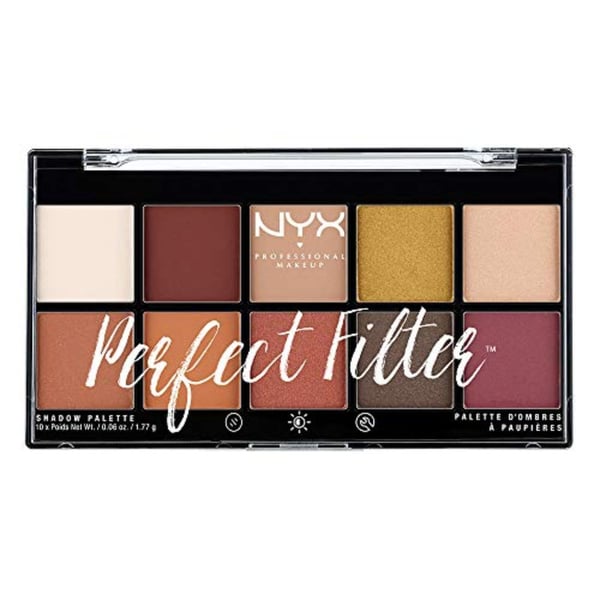 NYX PROFESSIONAL MAKEUP Perfect Filter Shadow Palette, Eyeshadow Rustic Antique