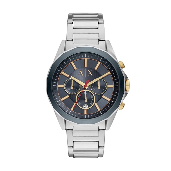 Armani Exchange Drexler Silver Stainless Steel Men Watch AX2614