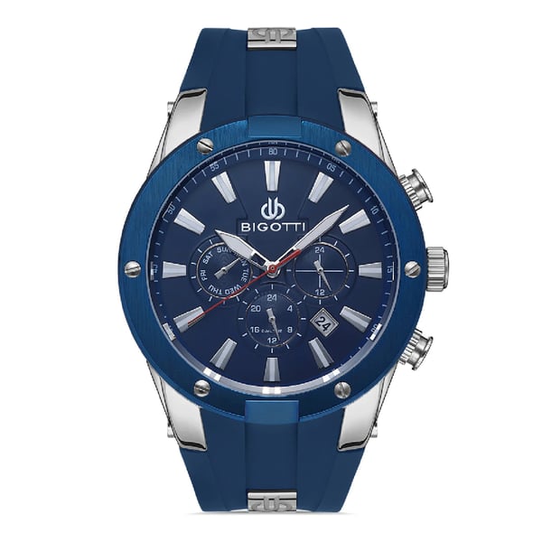 Bigotti Milano Mens Silicon Strap Watch - Bg.1.10354-2 Bigotti Milano Mens Silicon Strap Watch - Bg.1.10354-2