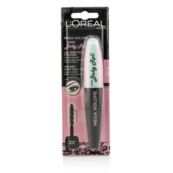 L'oreal Mega Volume Miss Baby Roll Mascara - Mega Black 9.1ml/0.3oz L'oreal Mega Volume Miss Baby Roll Mascara - Mega Black 9.1ml/0.3oz