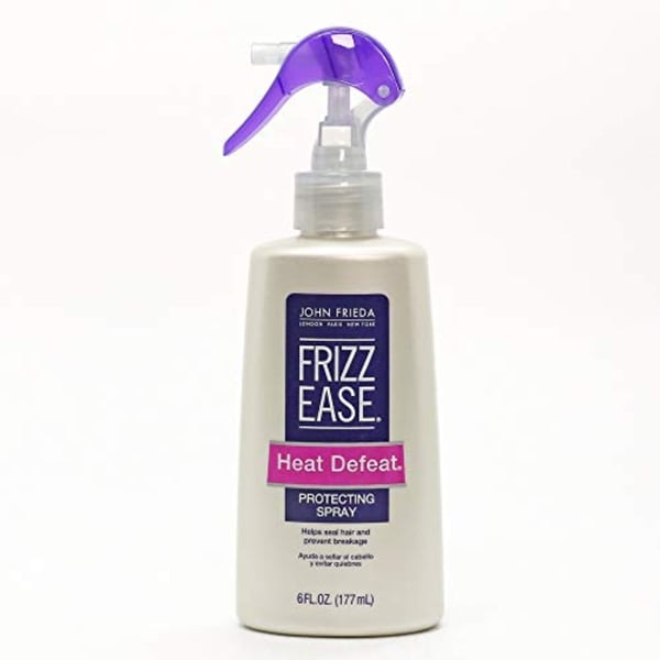John Frieda Frizz Ease Heat Defeat Protecting Spray, 6 Ounces, Thermal Protector, Formulated With Nourishing Jojoba Oil And Aloe Leaf