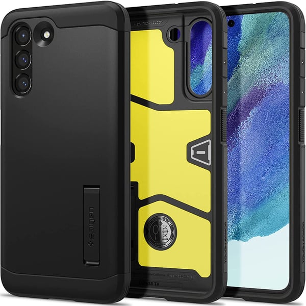 Spigen Tough Armor Designed For Samsung Galaxy S21 Fe 5g Case Cover (2022) With Extreme Impact Foam - Black