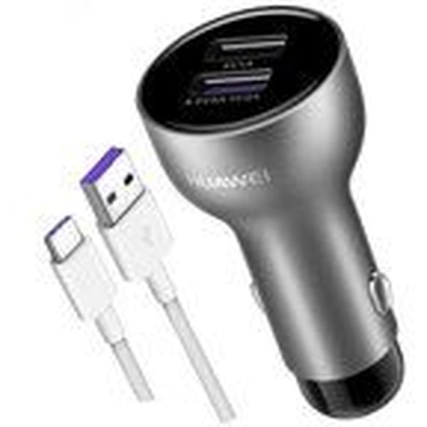 Huawei CP37 Dual USB/Type C Car Charger Dark Grey