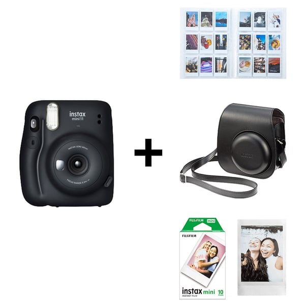 Fujifilm INSTAXMINI11 Camera Grey + Film + Protective Case + Album Fujifilm INSTAXMINI11 Camera Grey + Film + Protective Case + Album