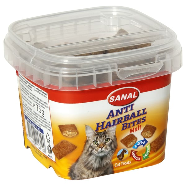 Sanal Cat Anti-Hairball Bites Cup 75G Sanal Cat Anti-Hairball Bites Cup 75G