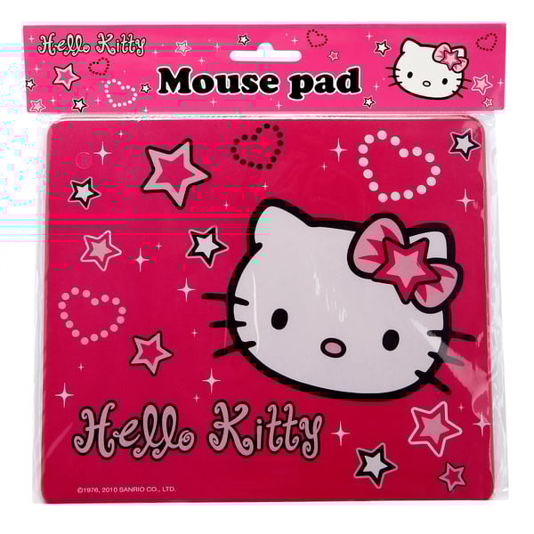Hello Kitty Mouse Pad, Star Kt, Large, Pink