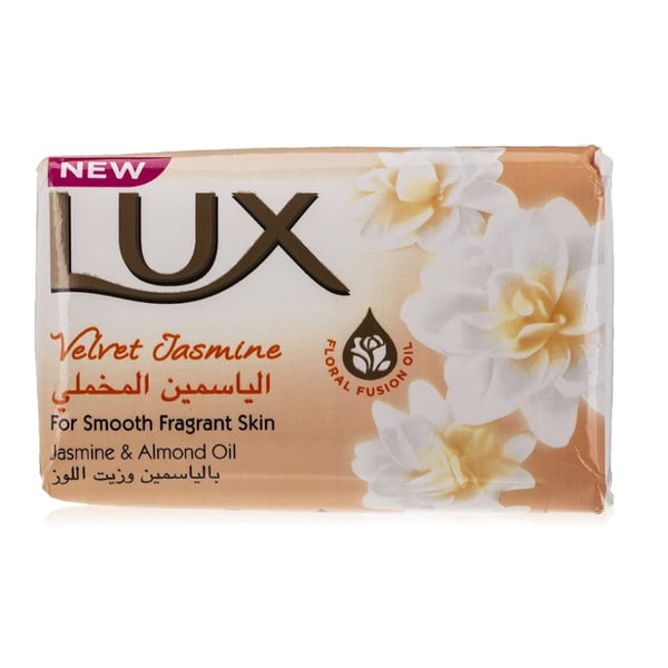 Lux Velvet Jasmine Bar Soap 120gm - Jasmine & Almond Oil