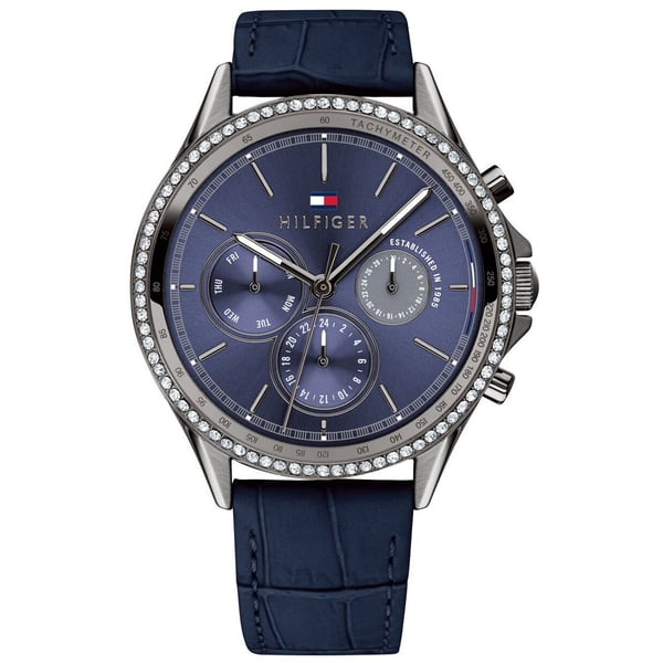 Tommy Hilfiger ARI Blue Leather Watch For Women 1781979 Tommy Hilfiger ARI Blue Leather Watch For Women 1781979
