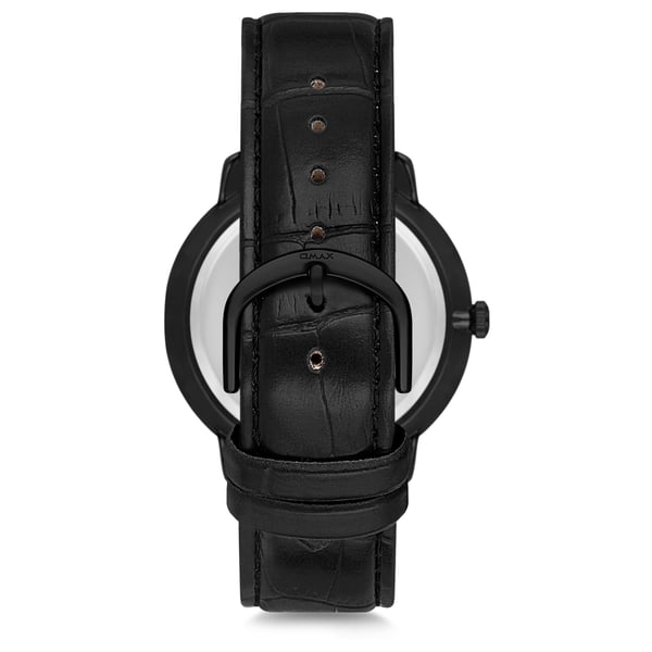 Omax Dome Series Black Leather Analog Watch For Men DC001M22Y Omax Dome Series Black Leather Analog Watch For Men DC001M22Y
