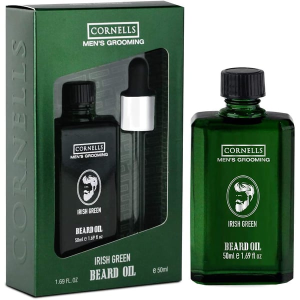Cornells Mens Grooming Beard Oil Irish Green 50ml e 1.69 FL. OZ For Him