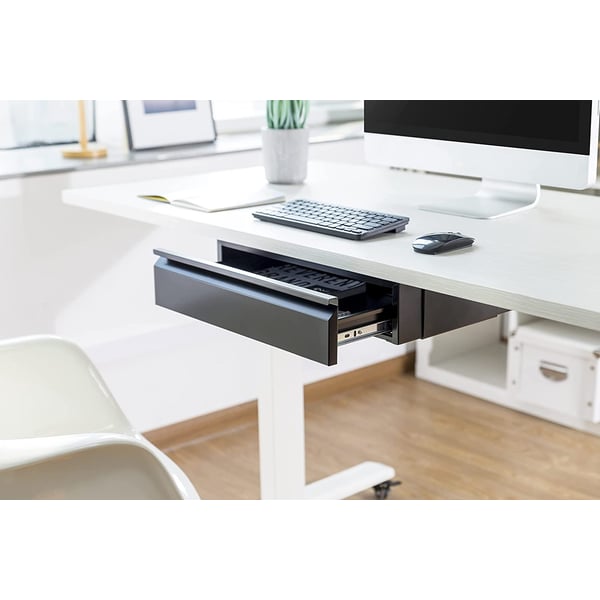 Navodesk Under Desk Storage Drawer, Standing Desk Accessories Black