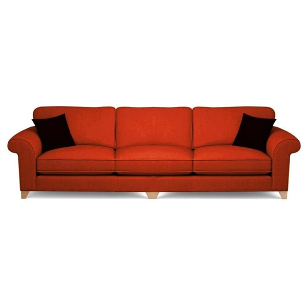 Galaxy Design Angelic 3 Seater Sofa Carrot