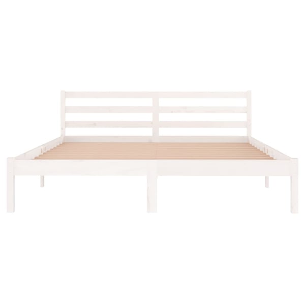 vidaXL Day Bed Solid Wood Pine 160x200 cm King Size White vidaXL Day Bed Solid Wood Pine 160x200 cm King Size White