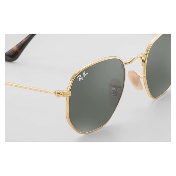 RayBan RB3548N-001-54 New Hexagon Gold Unisex Sunglasses RayBan RB3548N-001-54 New Hexagon Gold Unisex Sunglasses