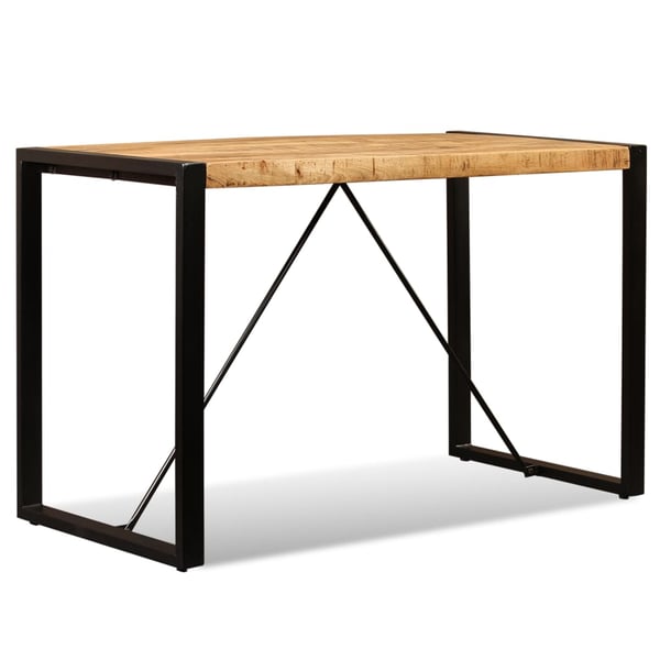vidaXL Dining Table Solid Rough Mango Wood 120 cm vidaXL Dining Table Solid Rough Mango Wood 120 cm