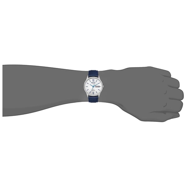 Omax Classic Series Blue Leather Analog Watch For Men JD01P64I Omax Classic Series Blue Leather Analog Watch For Men JD01P64I
