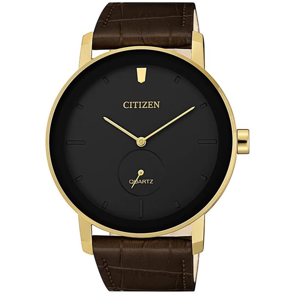 Citizen Dress Brown Leather Analog Watch For Men BE9182-06E