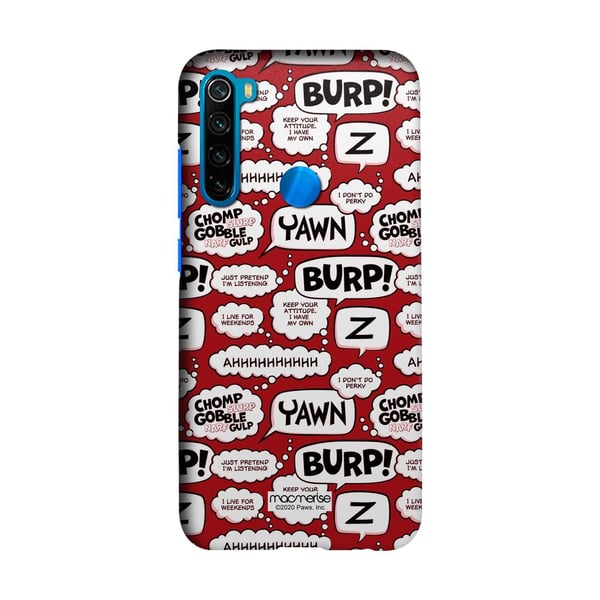 Macmerise Moods Of Garfield Red - Sleek Case For Xiaomi Redmi Note 8 Macmerise Moods Of Garfield Red - Sleek Case For Xiaomi Redmi Note 8