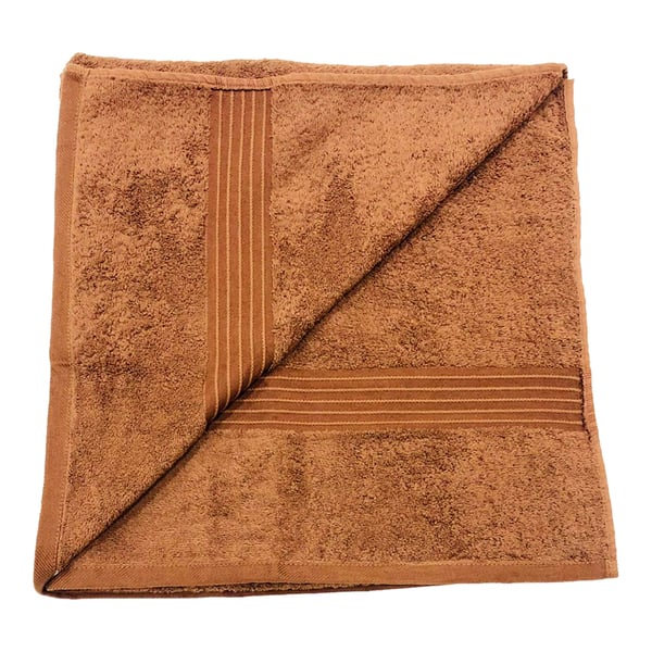 Buy High Quality Cotton Brown Bath Sheet 90*180 cm Online in UAE