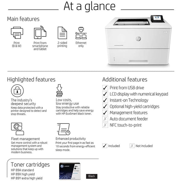 HP LaserJet M507DN Laser Printer HP LaserJet M507DN Laser Printer