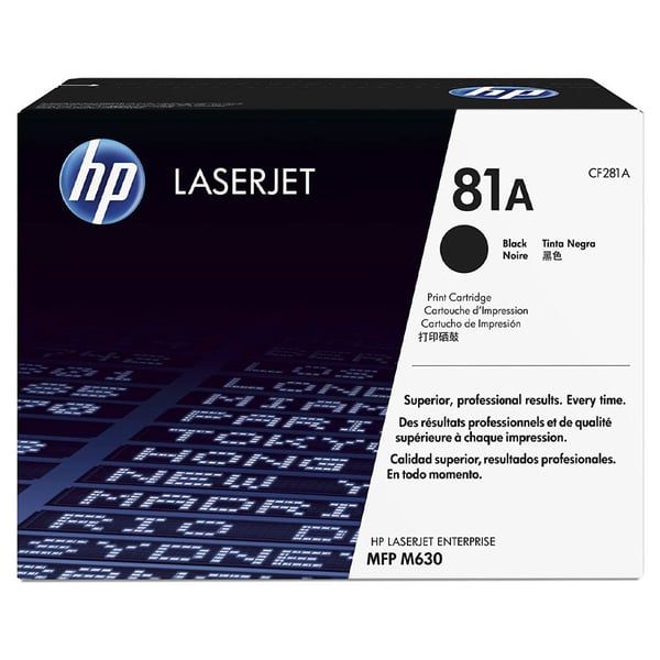 HP CF281A 81A Original LaserJet Toner Cartridge Black HP CF281A 81A Original LaserJet Toner Cartridge Black