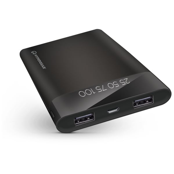 HyperGear Universal Dual USB Portable LED Power Bank 12000mAh HyperGear Universal Dual USB Portable LED Power Bank 12000mAh