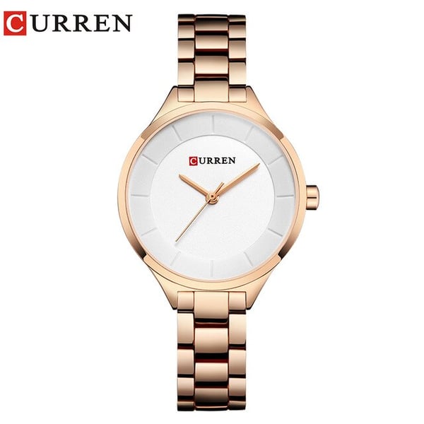 Curren CRN9015-RG/WHT-Sophistication with effortless glamour Curren CRN9015-RG/WHT-Sophistication with effortless glamour