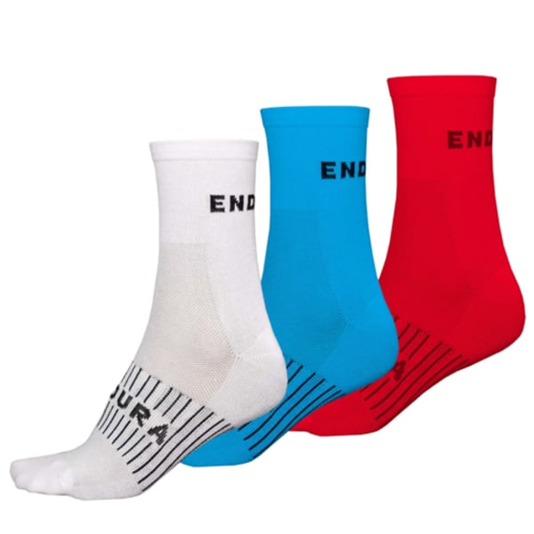 Buy Endura Coolmax Race 3-pcs Sock, Large/xlarge, White Online in UAE ...