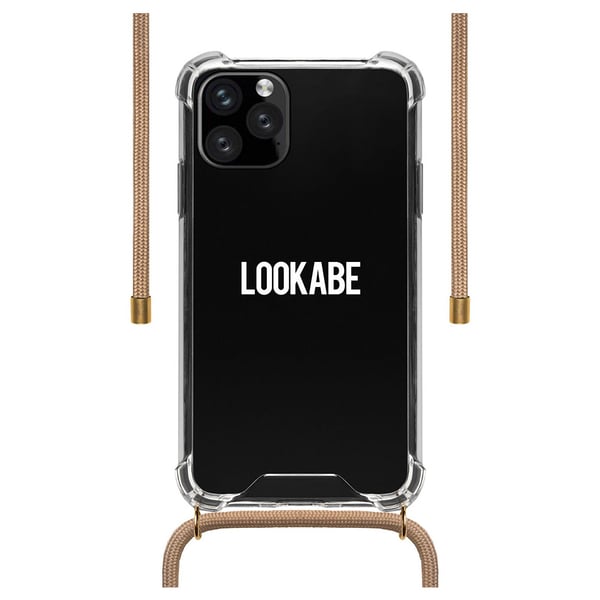 Lookabe Necklace Clear Case & Cord iPhone 11 Pro Nude