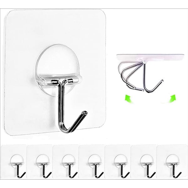 Lavish 7 Pcs Universal Strong Seamless Hanger Self Adhesive Sticker Wall Hooks