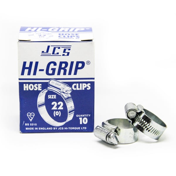 Jcs Hi-grip Zinc Plated Hose Clips 40mm x 10 pieces