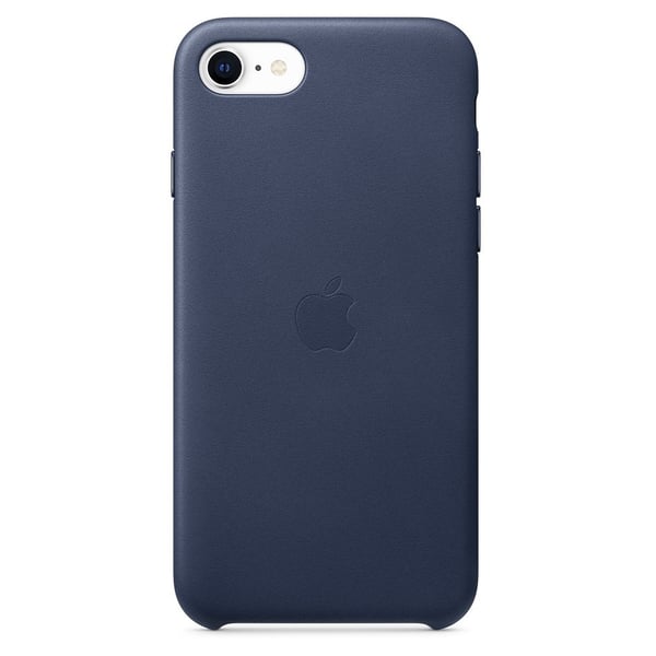 Apple Leather Case Midnight Blue For iPhone SE