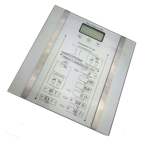 Eklasse Body Fat Scale With Tempered Glass Platform - EKBS01CX