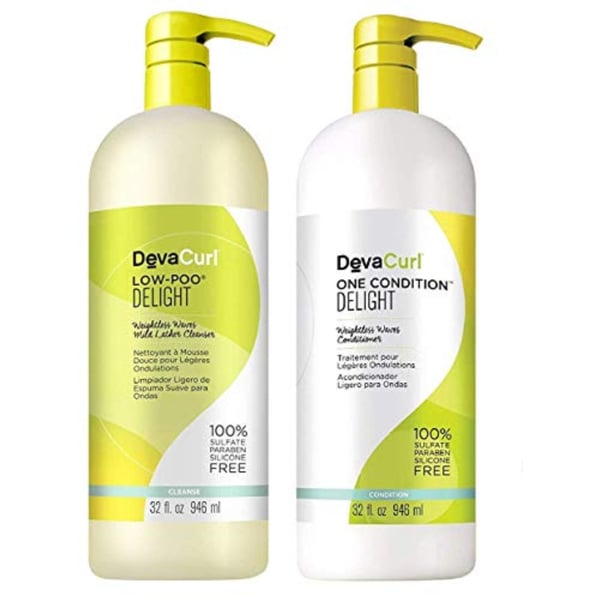 DevaCurl Deva Curl Delight Low-Poo And One-Condition Duo, 32 Ounce
