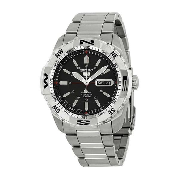 seiko 5 sports black dial