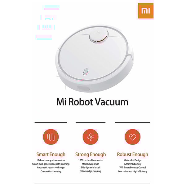 Buy Xiaomi Mi Robotic Vacuum Cleaners Online in UAE Sharaf DG