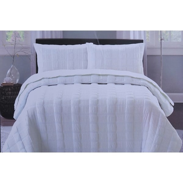 Pan Emirates 3pcs Perish Bed Spread Set 240x260cm White