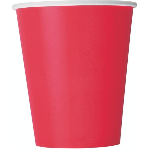 Unique- Ruby Red 14 9 Oz Cups