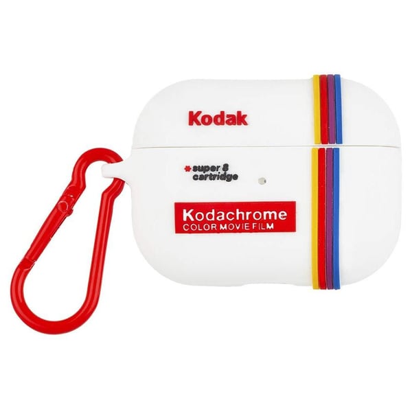 Case Mate Kodak AirPod Pro Case White with Kodachrome Stripe Case Mate Kodak AirPod Pro Case White with Kodachrome Stripe