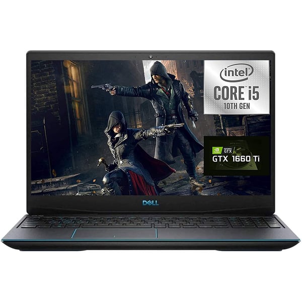 Dell G5 15 Gaming Laptop I Core i5-10300H 2.50GHz 8GB 256GB SSD GeForce GTX1660 Ti Win10 15.6inch FHD Black English/Arabic Keyboard