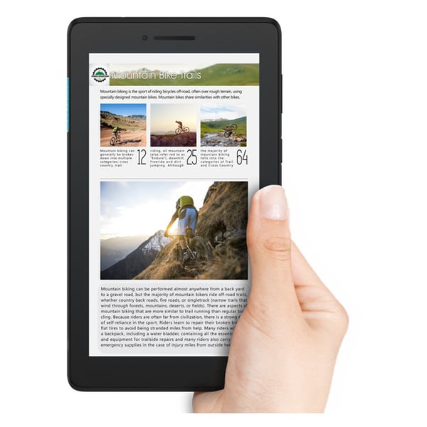 Buy Lenovo Tab E7 Tb 7104f Tablet Android Wifi 8gb 1gb 7inch Slate Black Price Specifications Features Sharaf Dg