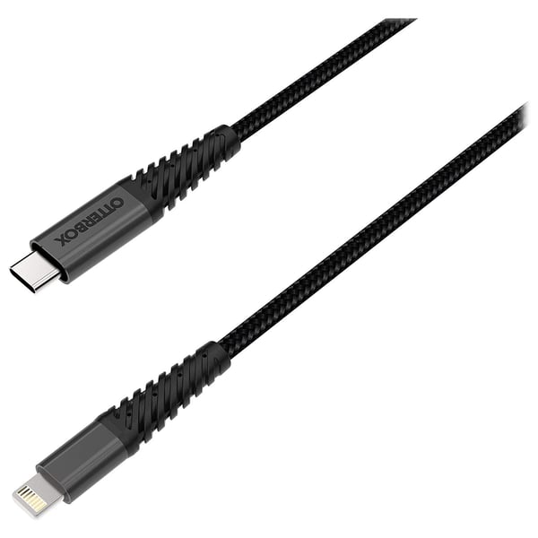 OtterBox - USB-C to Lightning Cable 1m - Black OtterBox - USB-C to Lightning Cable 1m - Black