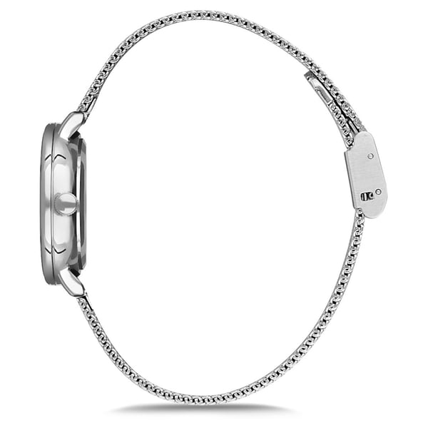 Omax Dome Series Silver Mesh Analog Watch For Women DC004P36I Omax Dome Series Silver Mesh Analog Watch For Women DC004P36I
