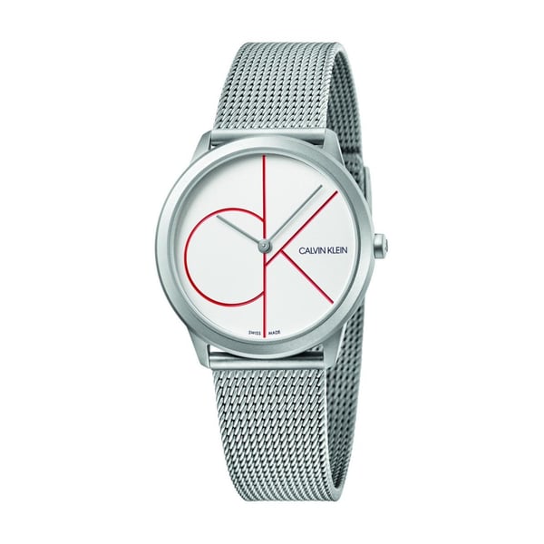 Calvin Klein Minimal Silver Stainless Steel Unisex Watch - K3M521-52