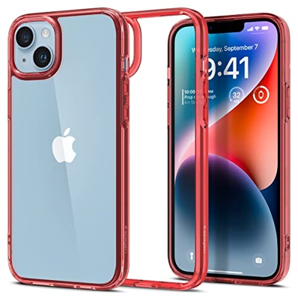 Spigen Ultra Hybrid designed for iPhone 14 Plus case cover - Red Crystal Spigen Ultra Hybrid designed for iPhone 14 Plus case cover - Red Crystal
