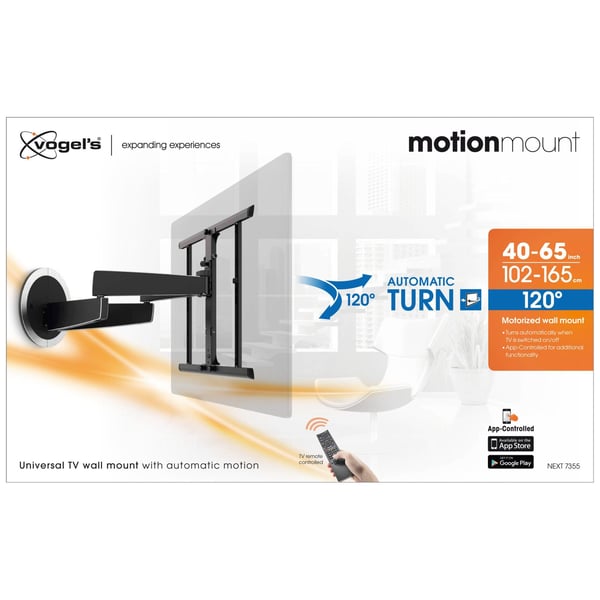 Vogel MotionMount (NEXT 7355) - the TV wall mount that turns automatically Black 40-65inch Vogel MotionMount (NEXT 7355) - the TV wall mount that turns automatically Black 40-65inch