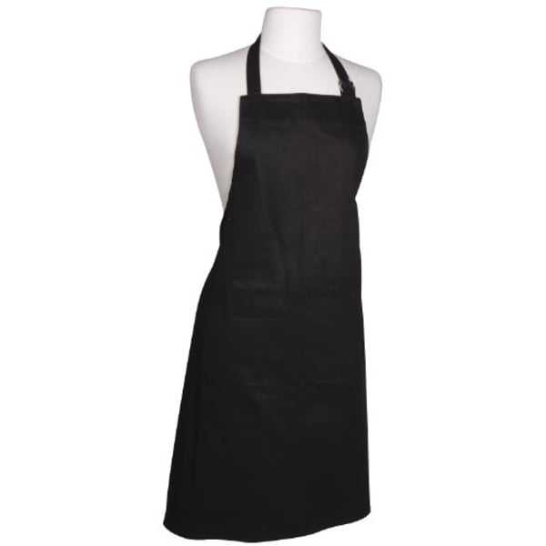 Now Designs Basic Cotton Kitchen Chef's Apron, Black